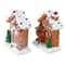 Gingerbread Houses with Gingerbread Boy & Girl Christmas Decoration Set